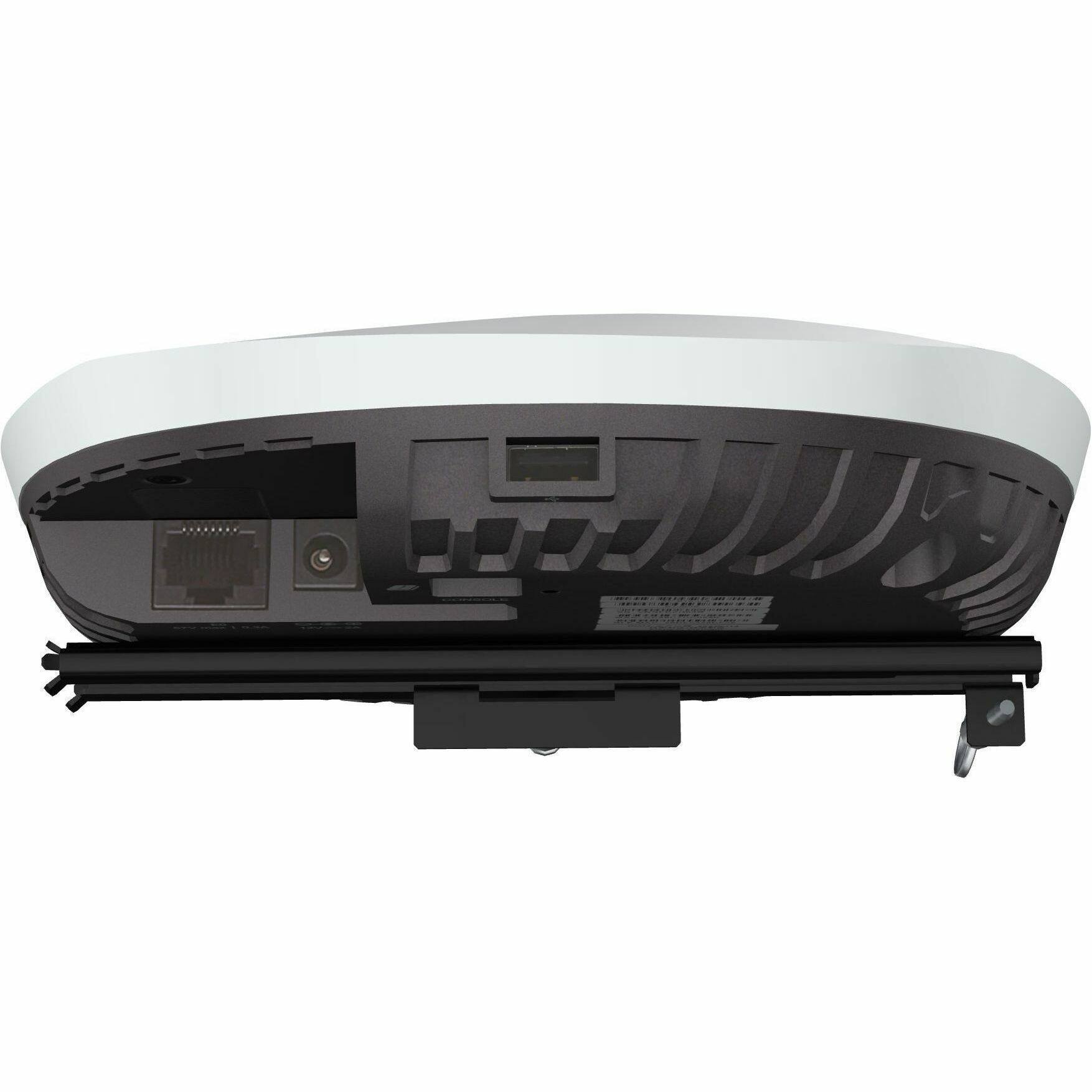 Alt View 2. HP - HPE AP-615 Tri Band Wi-Fi 6E IEEE 802.11 a/b/g/n/ac/ax 3.60 Gbit/s Wireless Access Point - Indoor - 6 GHz, 5 GHz, 2.40 - Black.