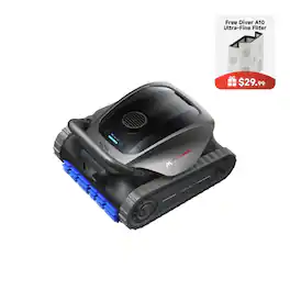 MOVA - Diver A10 Cordless Robotic Automatic Pool Vacuum Cleaner, 6,000 GPH Suction for In-ground& Above-ground Pool Types - Black