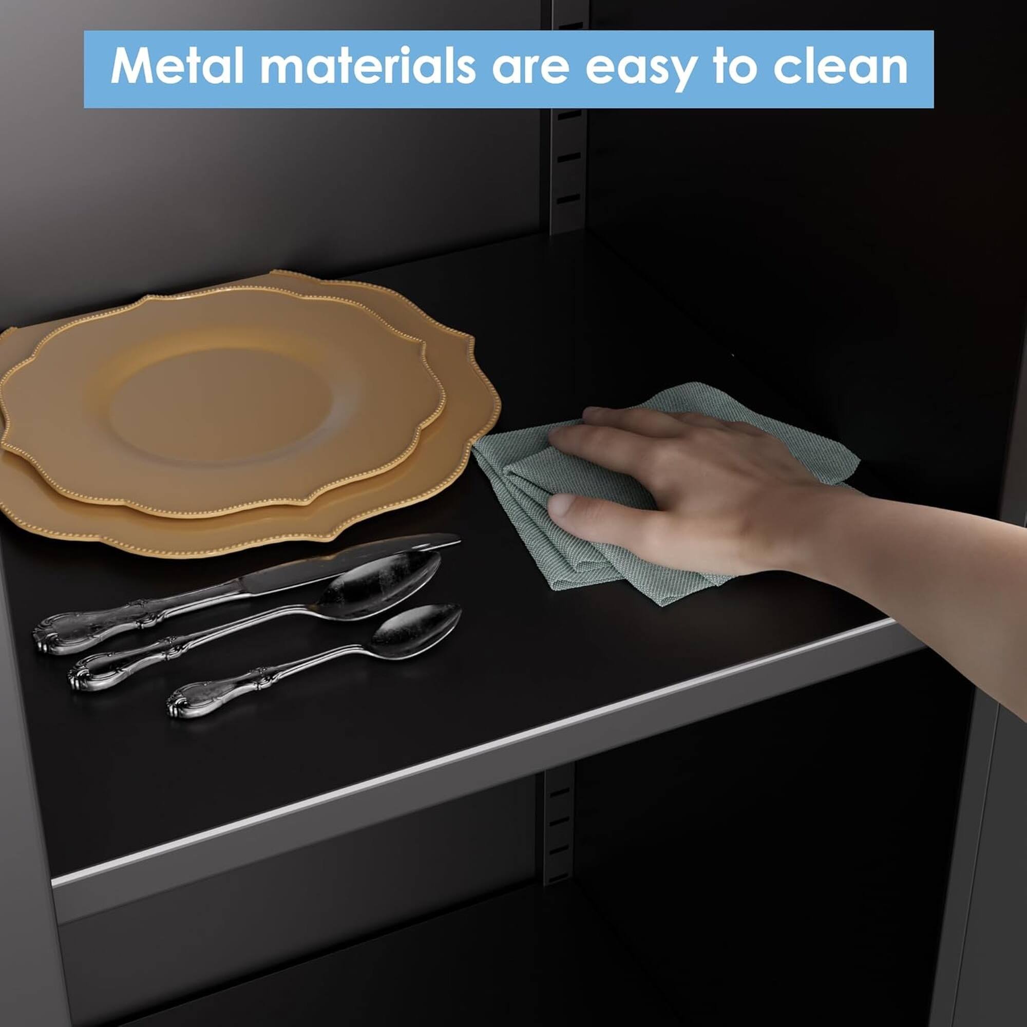 Metal materials are easy to clean