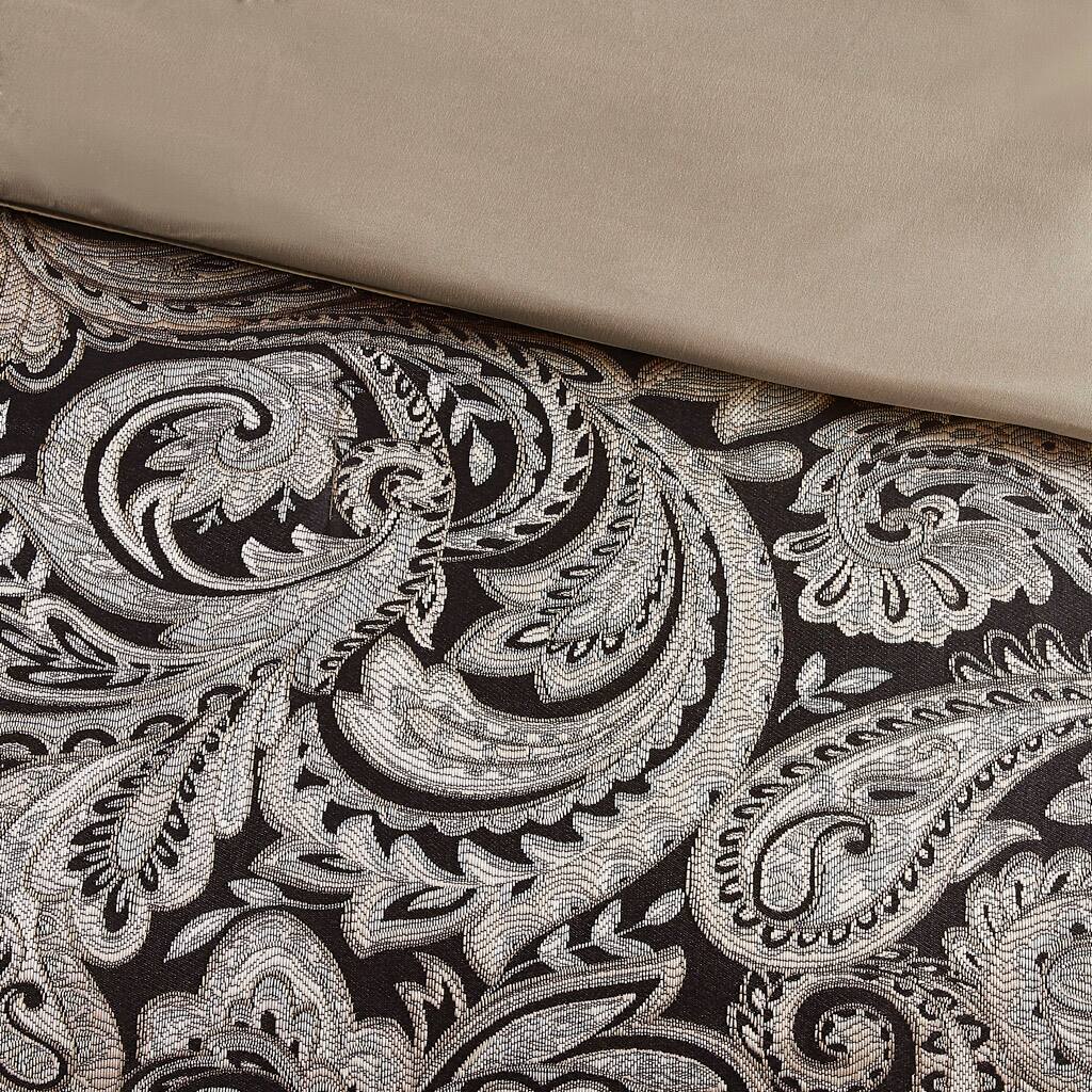 Alt View 5. Gracie Mills - Gracie Mills Thornton Supreme Comfort: 12-Piece Comforter Ensemble with Cotton Bed Sheets - Black.