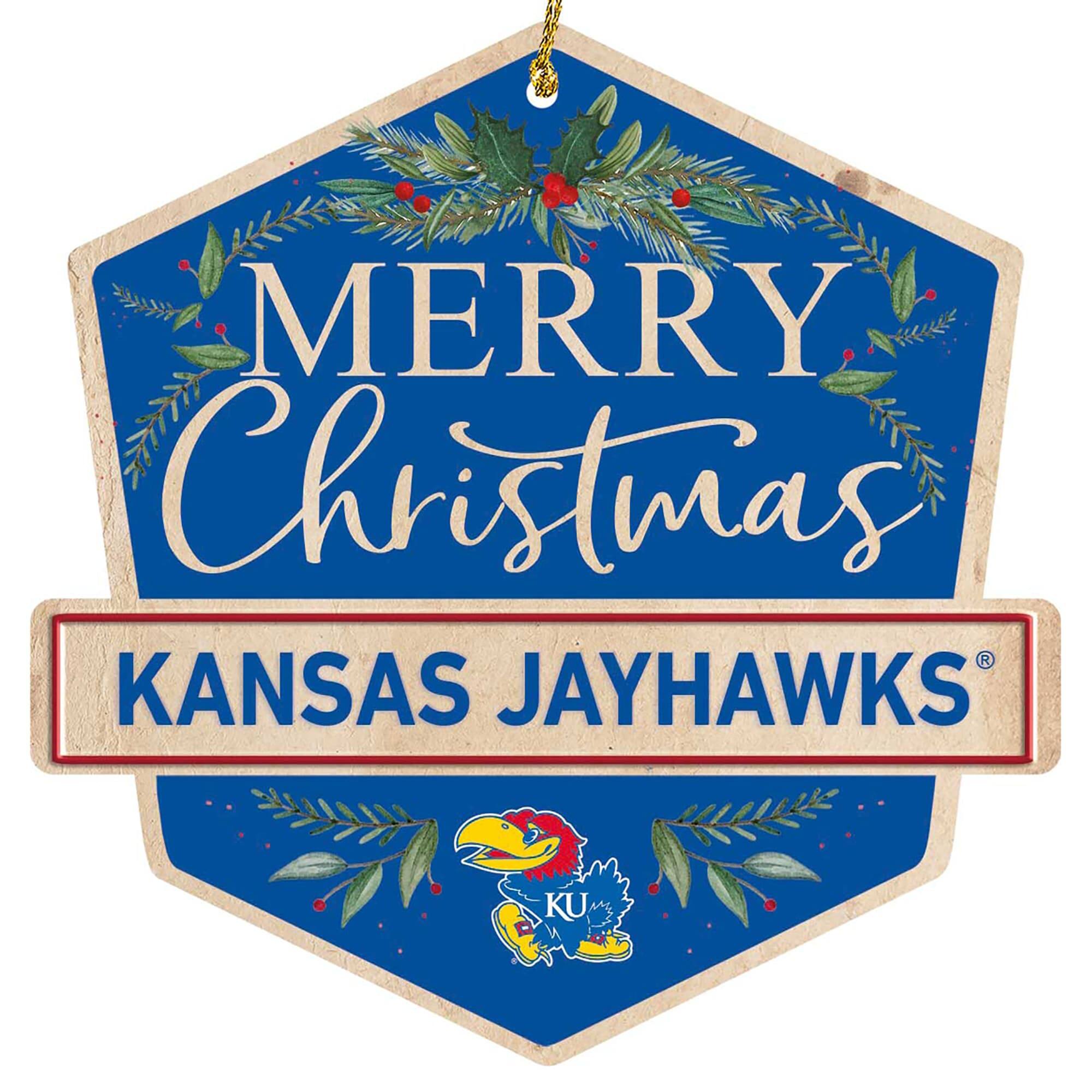 MERRY Christmas  
KANSAS JAYHAWKS  
KU
