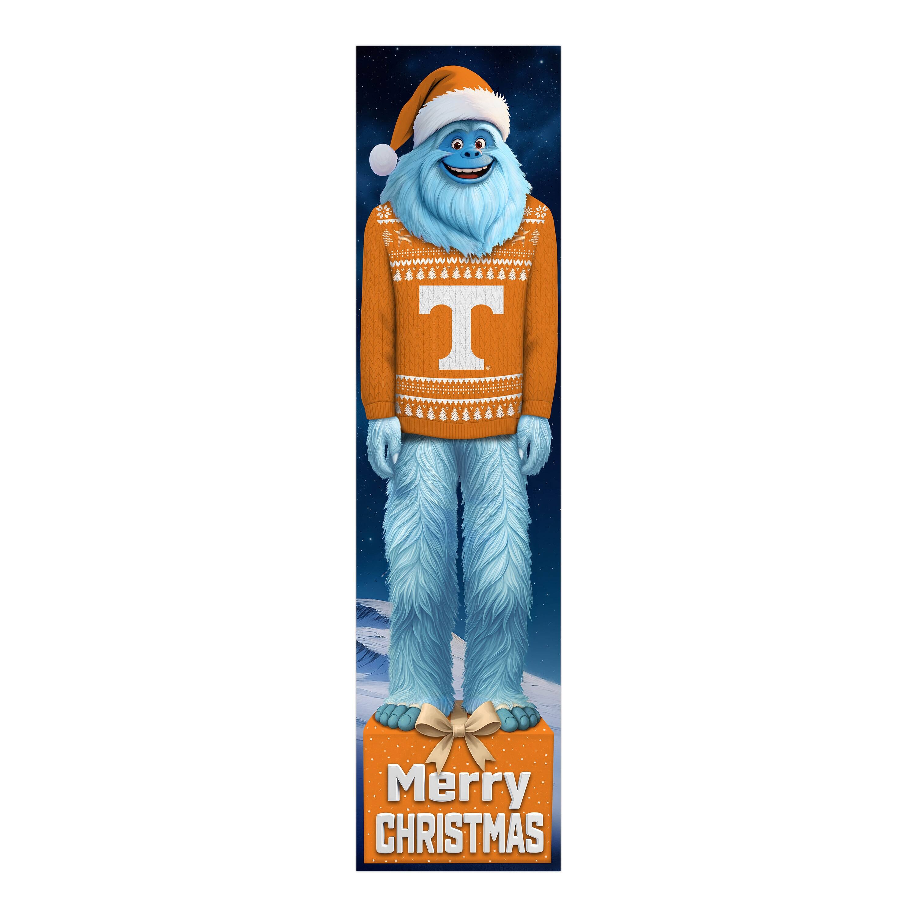 Fan Creations - Tennessee Volunteers 48" Yeti Christmas Leaner - Multicolor