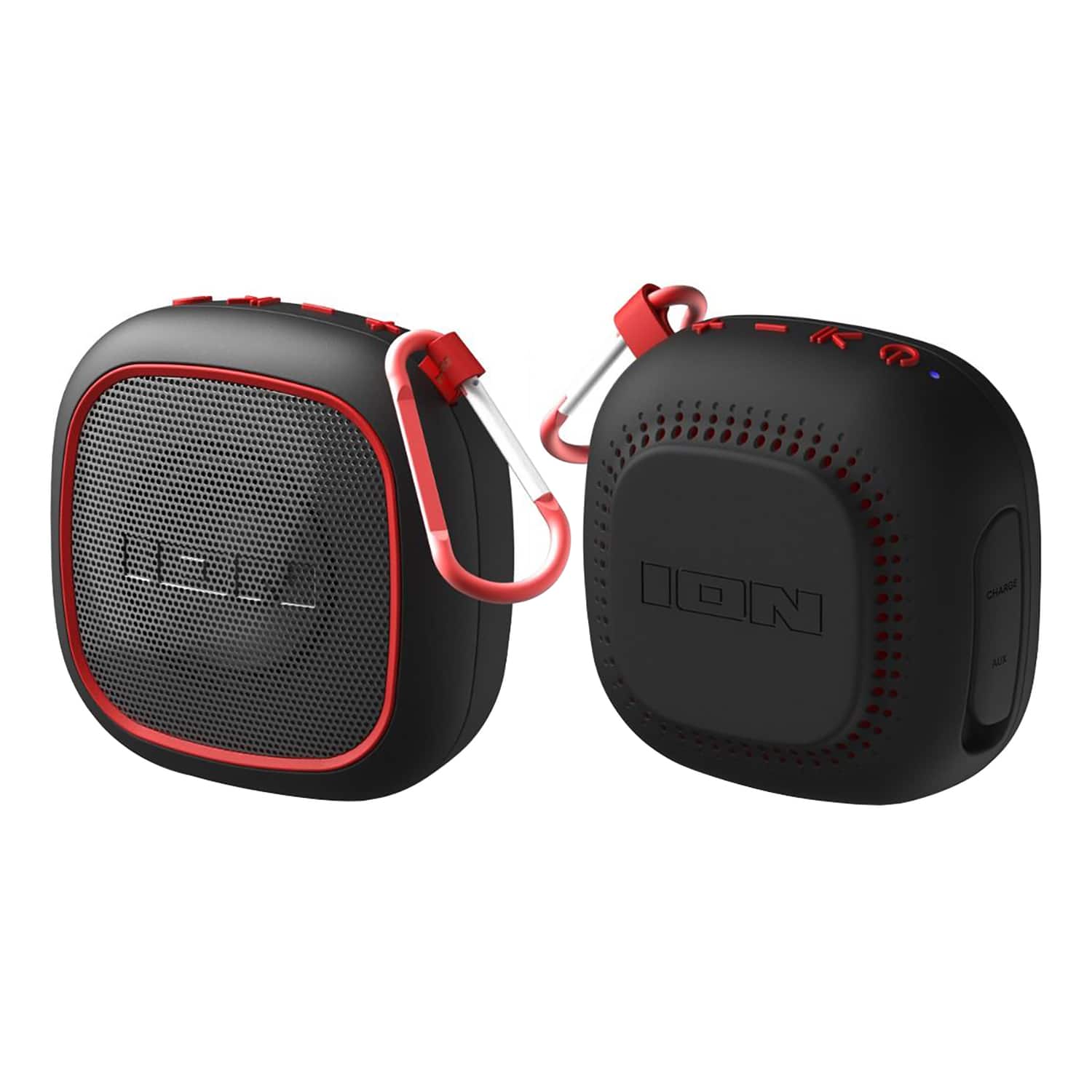 ION Audio - Magnet Rocker Portable Bluetooth Speakers with Stereo-Link, 2 Count - Black