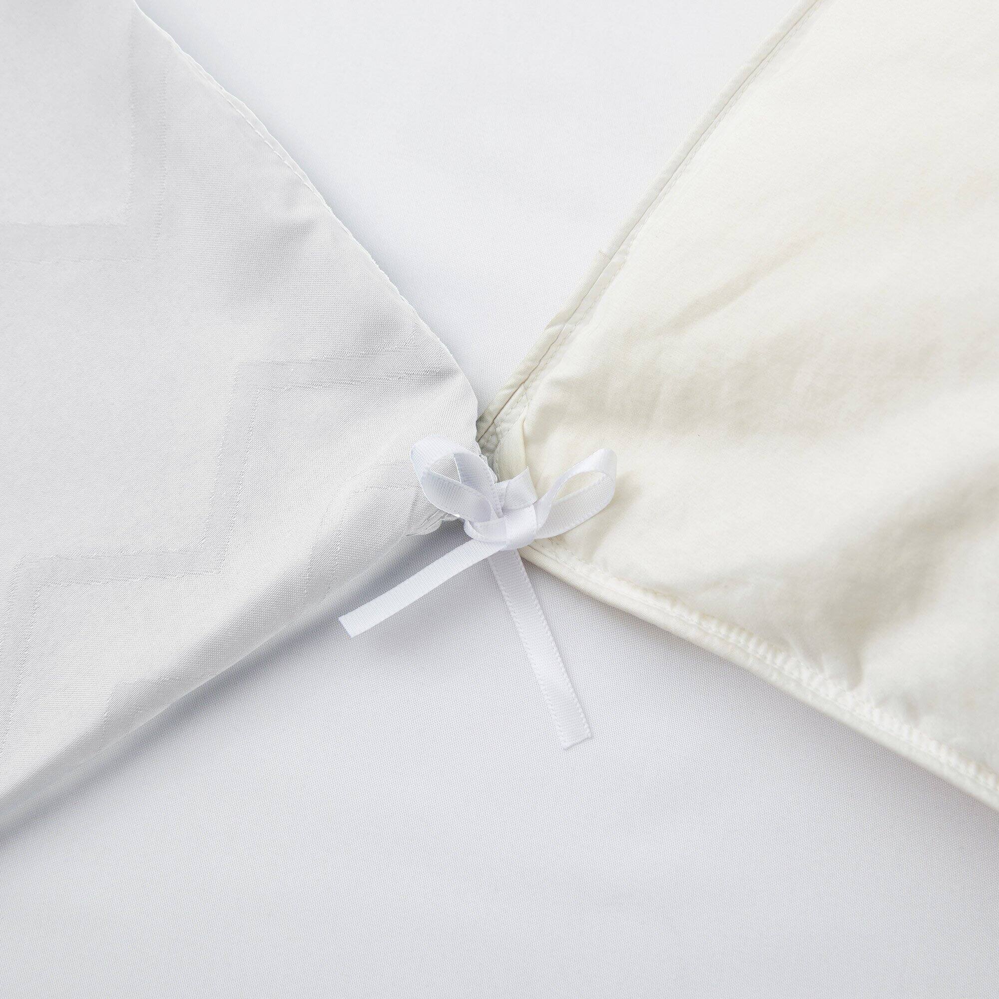 Alt View 1. Nest - Peace Nest Tufted Clipped Jacquard Geometric Duvet Cover Diamond Pattern Bedding Set with Pillowcase - White.