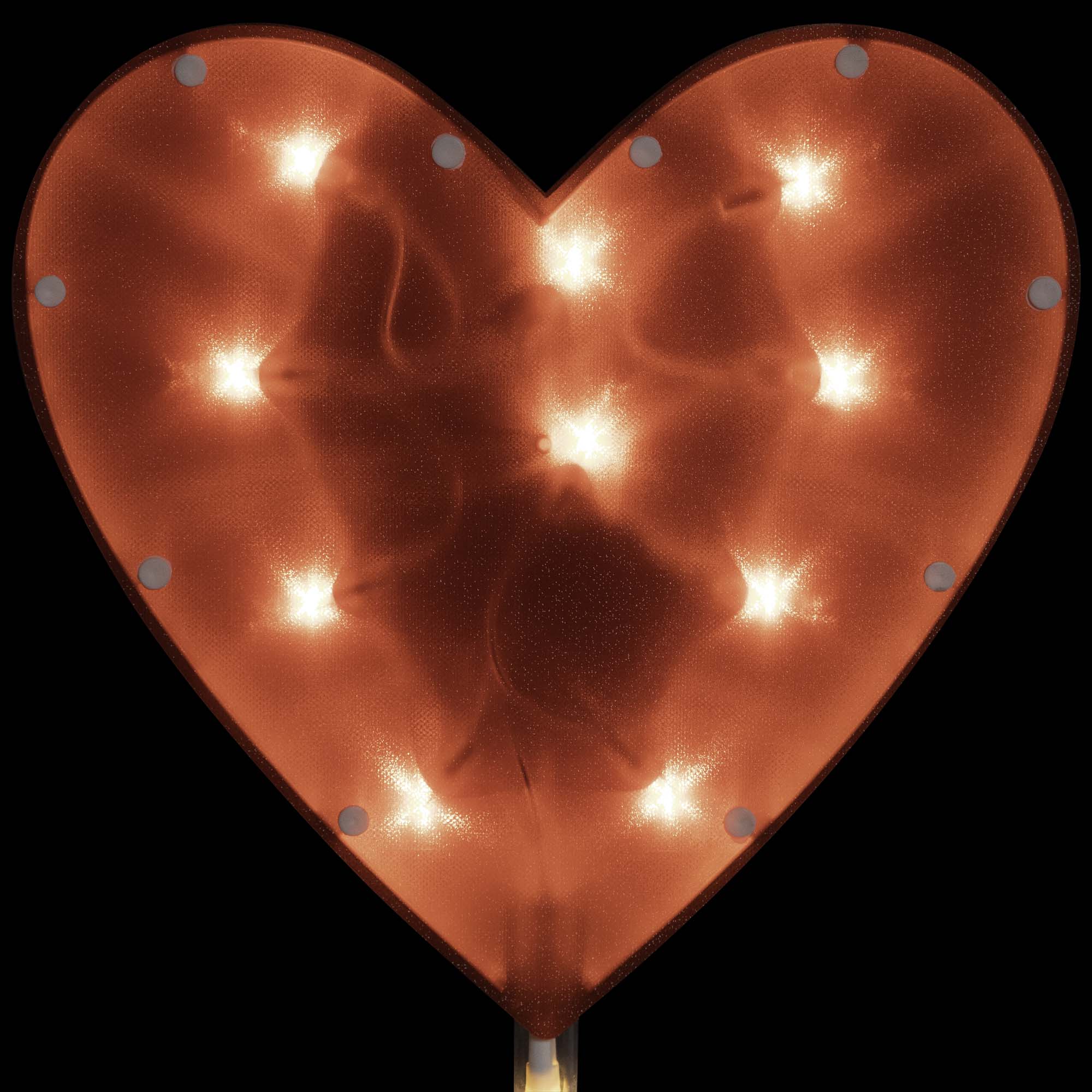 Alt View 5. Northlight - Lighted Heart Valentine's Day Outdoor Pathway Markers - 28.75" - Set of 4 - Red.