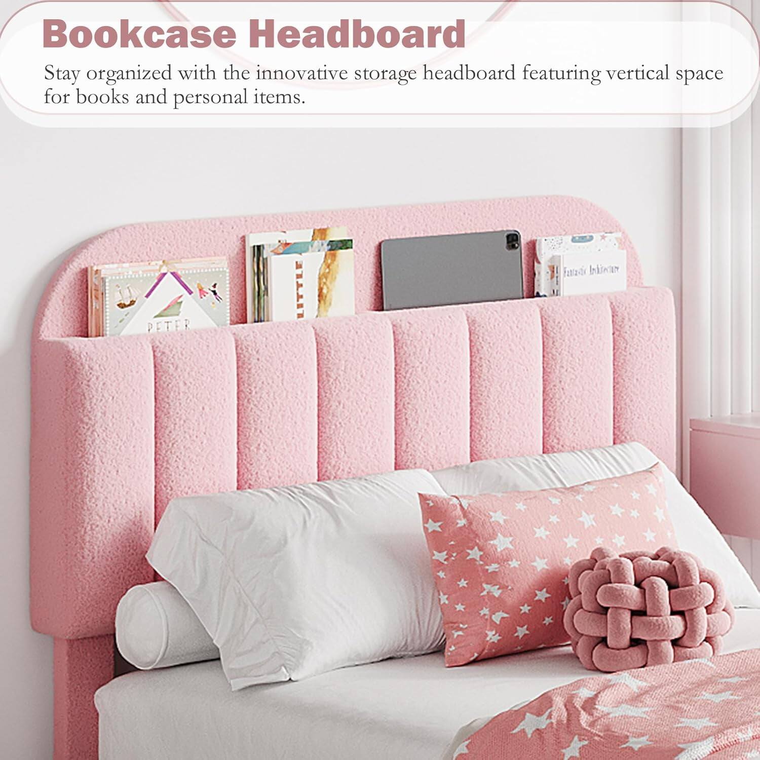Bookcase Headboard

Stay organized with the innovative storage headboard featuring vertical space for books and personal items.