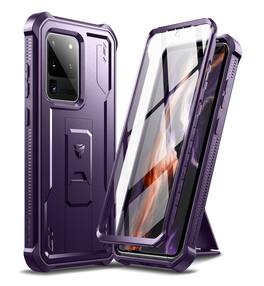 Dexnor - Full Body Case for Samsung Galaxy S20 Ultra/6.9 inches Heavy Duty Military Grade Protection Shockproof Protective Cover - Phantom Purple