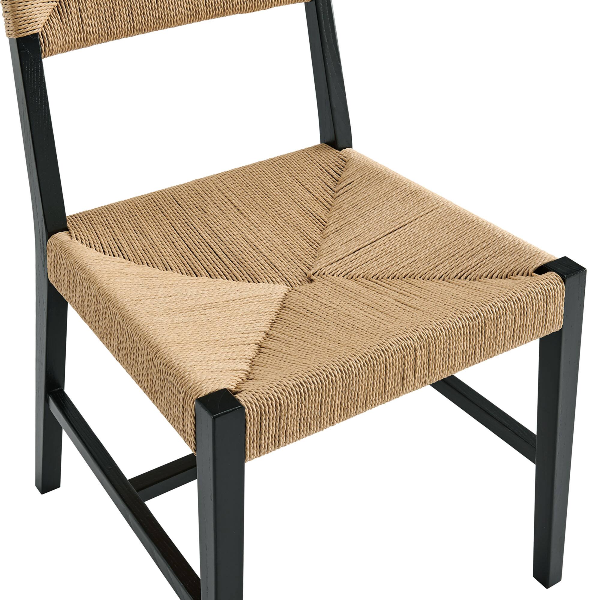 Alt View 7. Modway - Bodie Wood Dining Chair Set of 2 by Modway - Black Natural.