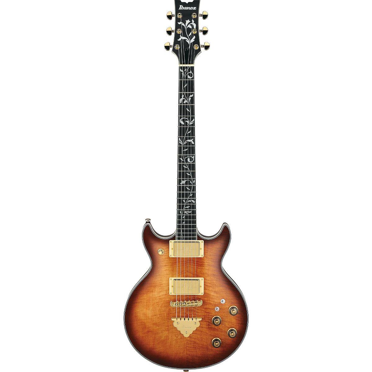 Front. Ibanez - Ibanez AR Standard Series AR625FMSP Electric Guitar, Caramel Burst Low Gloss.