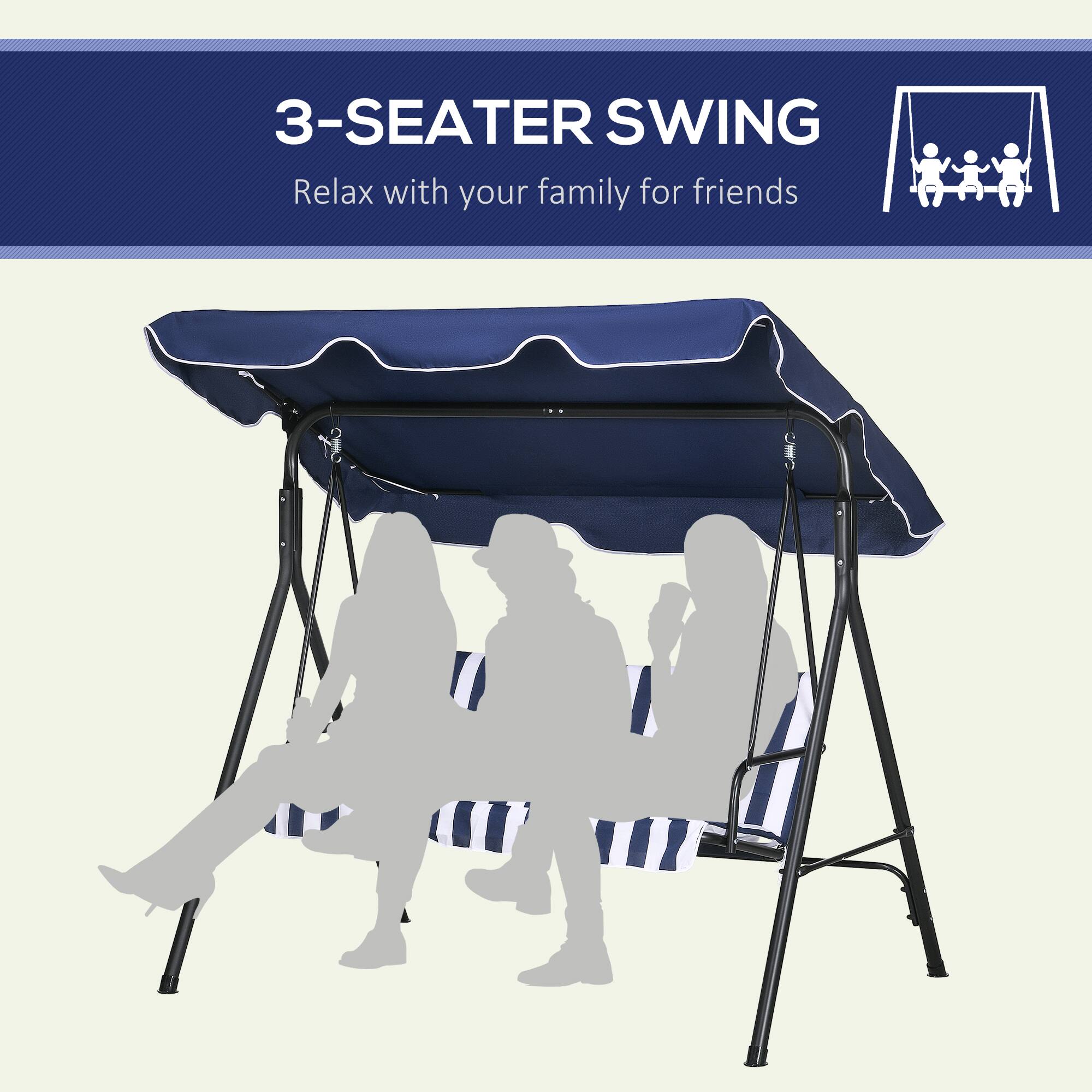 3-SEATER SWING  
Relax with your family for friends