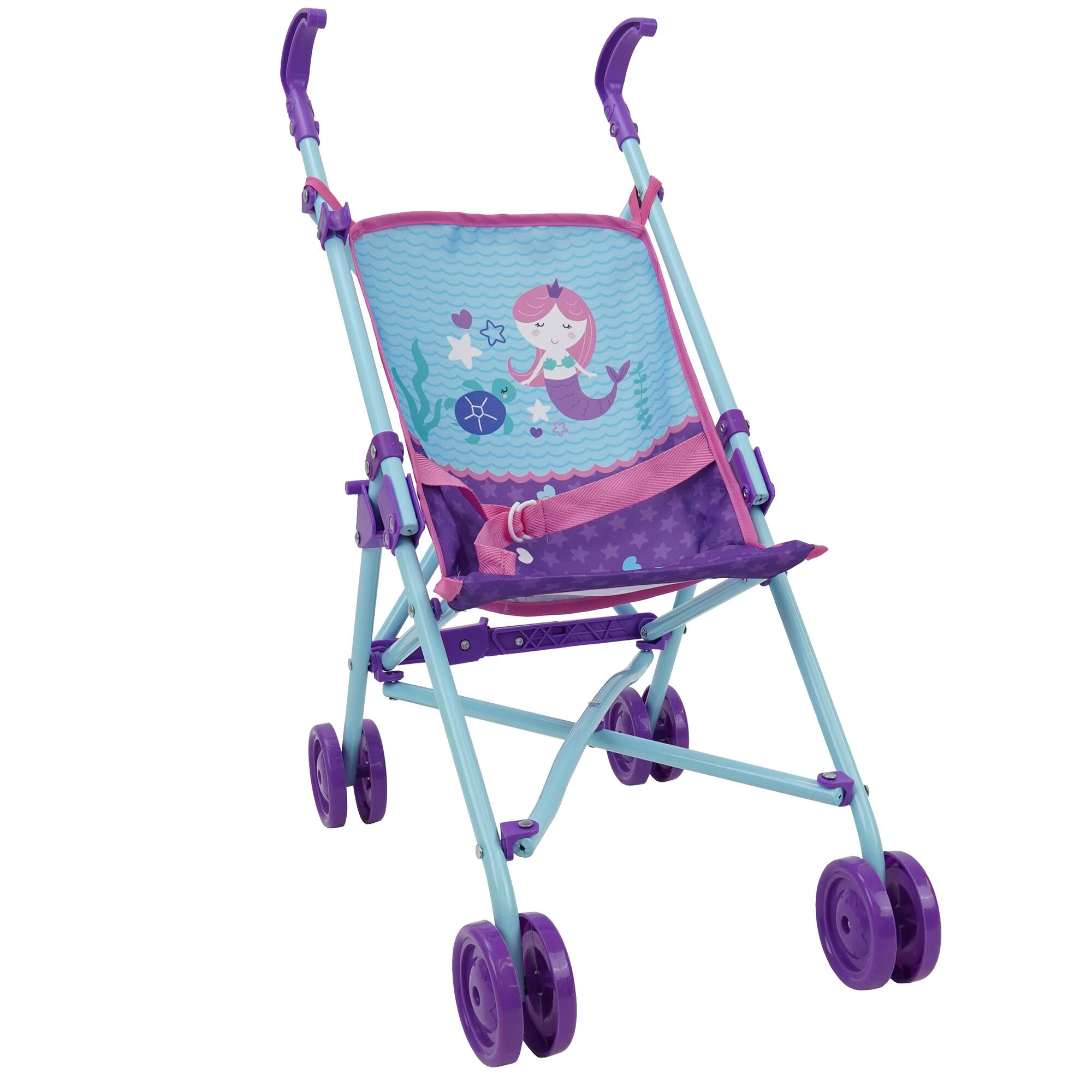Left. 509 Crew - 509: Mermaid Doll Stroll n Play & Care Set, 21 Pieces.