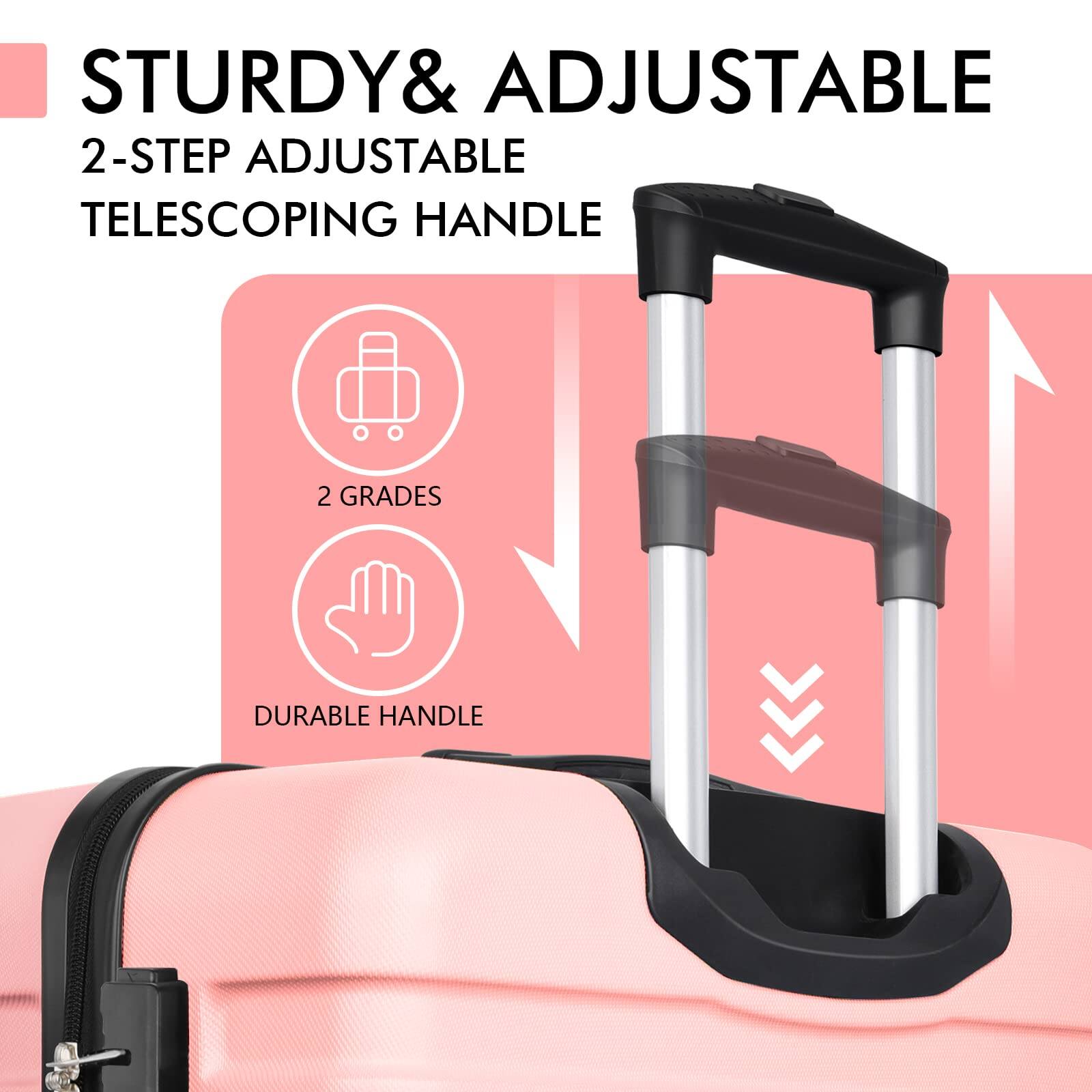STURDY & ADJUSTABLE  
2-STEP ADJUSTABLE TELESCOPING HANDLE  
2 GRADES  
DURABLE HANDLE
