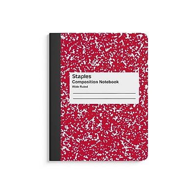 Staples Composition Notebook Wide Ruled