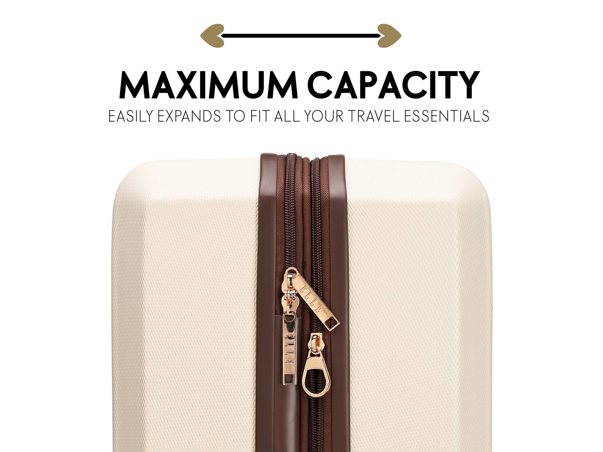 MAXIMUM CAPACITY
EASILY EXPANDS TO FIT ALL YOUR TRAVEL ESSENTIALS