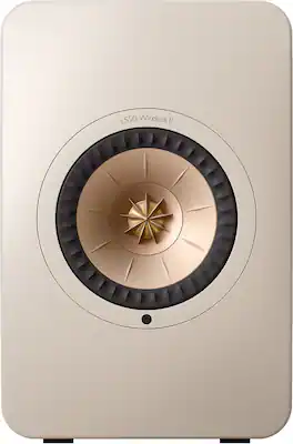 KEF - LS50 WIRELESS II Bookshelf Speakers (Pair) - Sand Shell