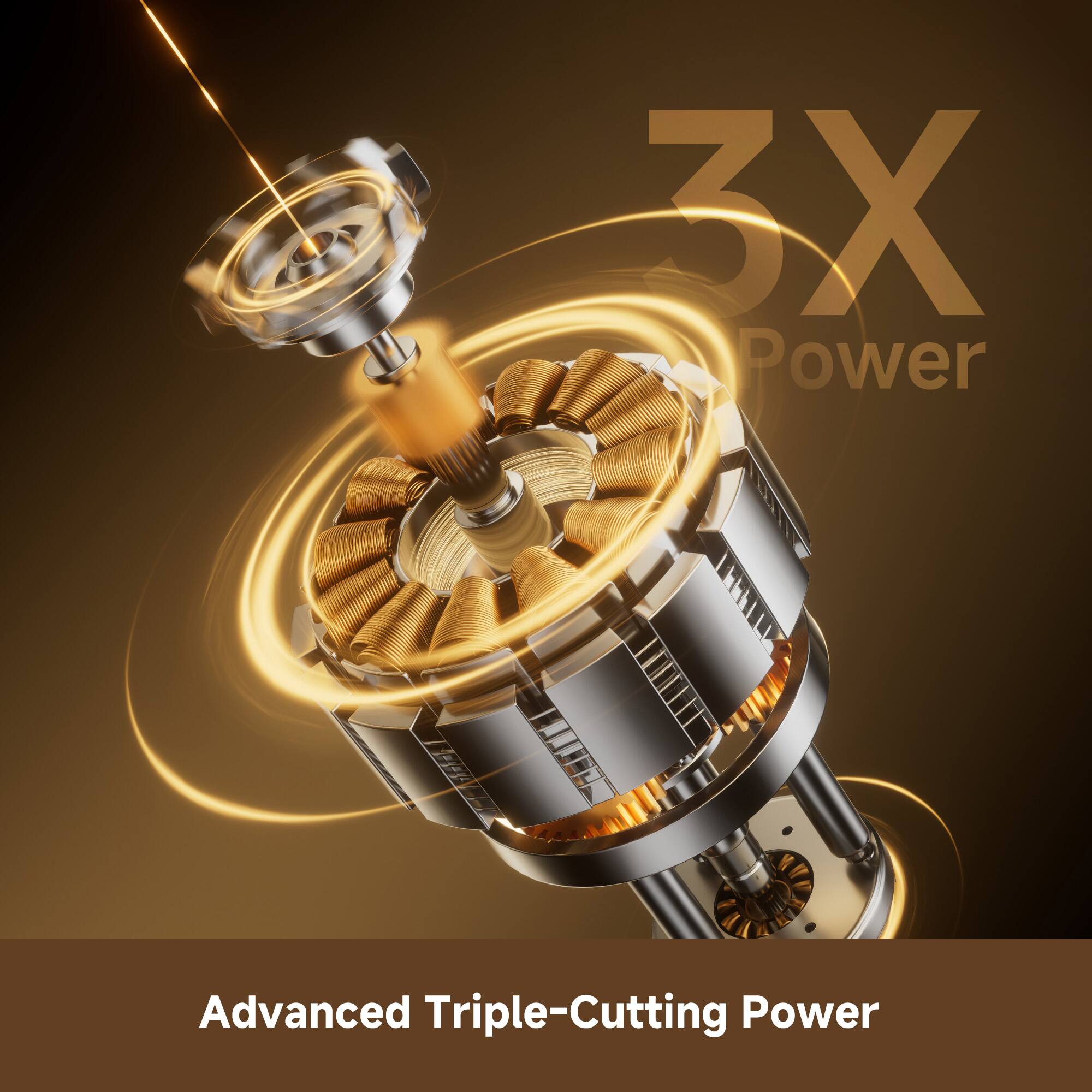 3X Power  
Advanced Triple-Cutting Power