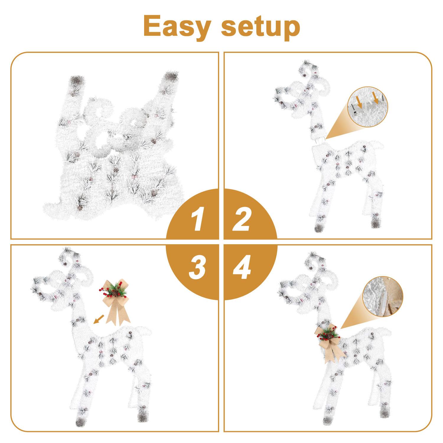 Easy setup
1 2
3 4
