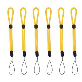 Unique Bargains - Camera Wrist Strap, 6pcs Adjustable Nylon Wristlet Lanyard String for Camera Keys Keychain Phone USB Wallet - Pure Yellow
