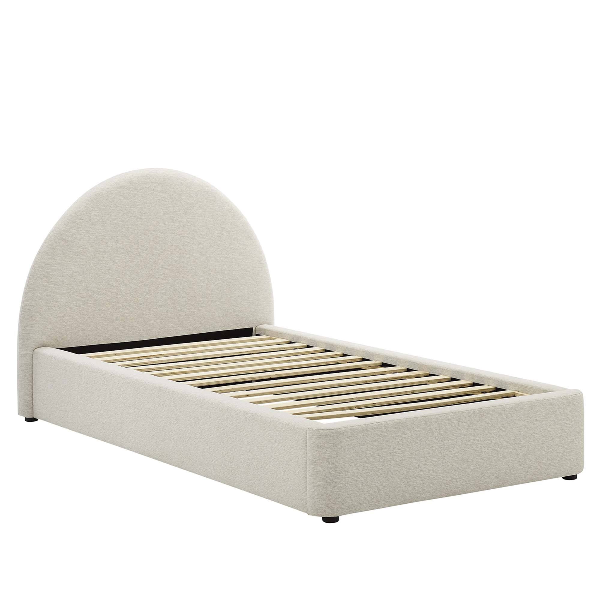 Alt View 1. Modway - Amber Tufted Performance Velvet King Platform Bed - Gray.