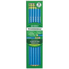 Ticonderoga - Colored Pencils, Dozen - Blue