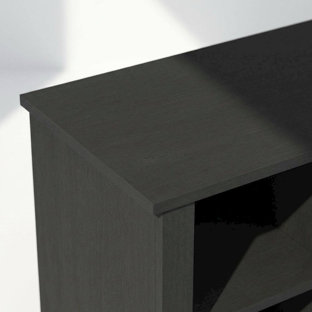 Alt View 4. FurniFact - Brown Electric Fireplace TV Stand with Storage for 55 Inch Screens - Brown.