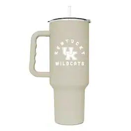 Logo Brands - Kentucky Wildcats 40oz. Sand Soft Touch Tumbler - Multicolor