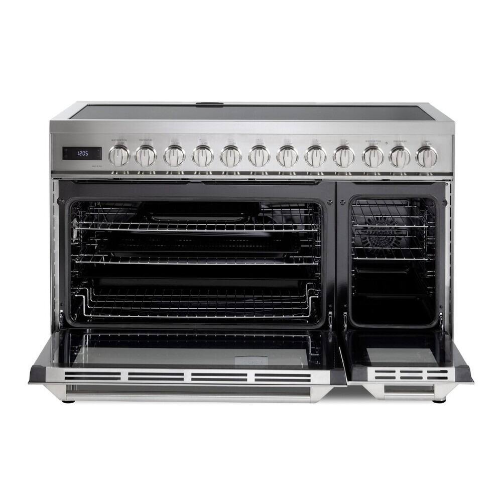 Alt View 1. Verona - Verona 48 inch Ultima Collection Induction Range with 7 Elements, Griddle, 6.5 cu. ft. Oven Capacity (Stainless Steel) - Stainless Steel.