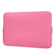 Front. Unique Bargains - Laptop Case - Polyester Computer Sleeve Carrying Bag, Waterproof Protective Cover for 15.6" Notebook - Pink.