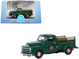 1948 Dodge B-1B Pickup Truck "Railway Express Agency" 1/87 (HO) Scale Diecast Model Car by Oxford Diecast - Green