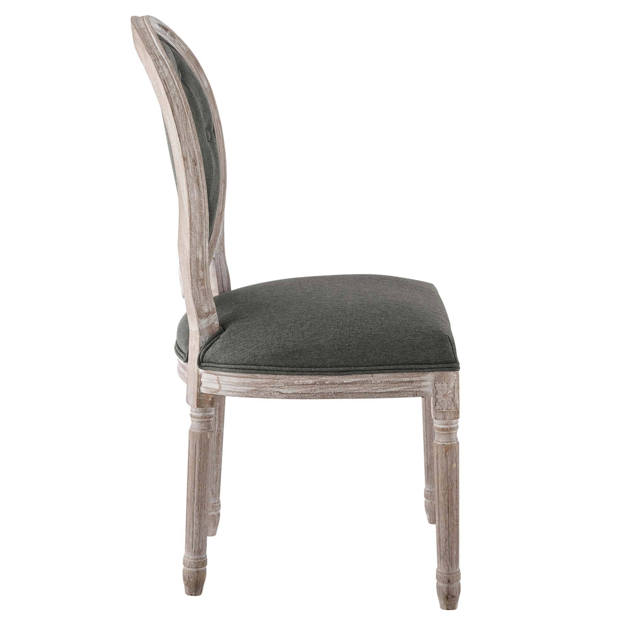 Alt View 1. Modway - Arise Vintage French Upholstered Fabric Dining Side Chair by Modway - Natural Gray.