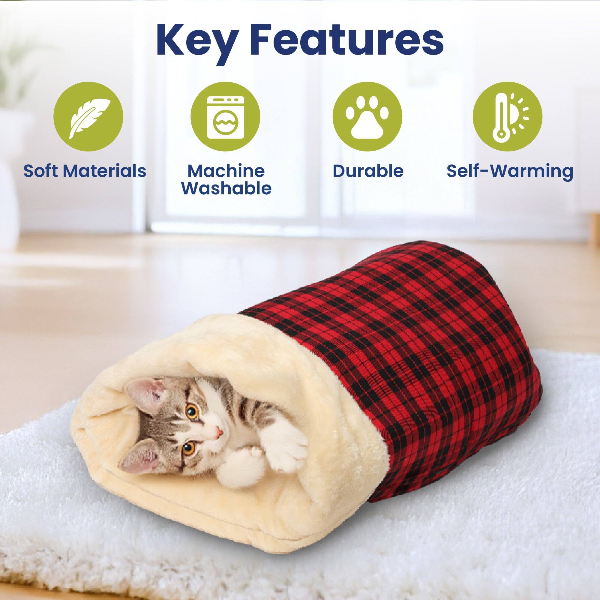 Key Features
- Soft Materials
- Machine Washable
- Durable
- Self-Warming