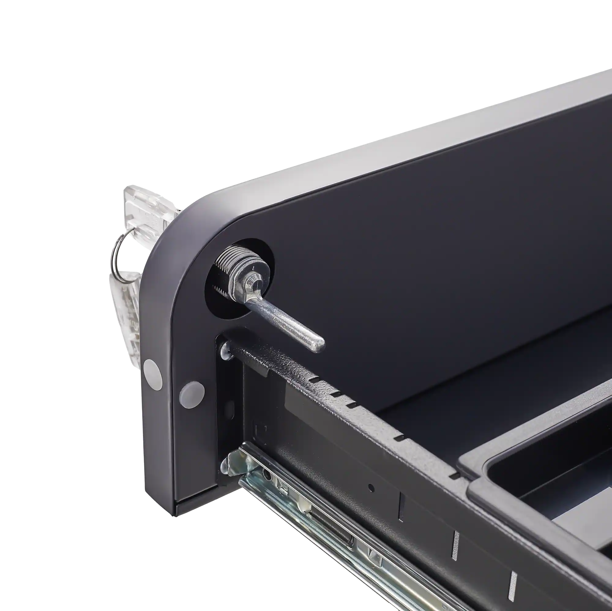 Alt View 8. Ecooso - 3 Drawer Mobile File Cabinet, Simple Rolling Office File Storage Organizer with Anti-Tilt Design and Steel Material - DARK GREY.