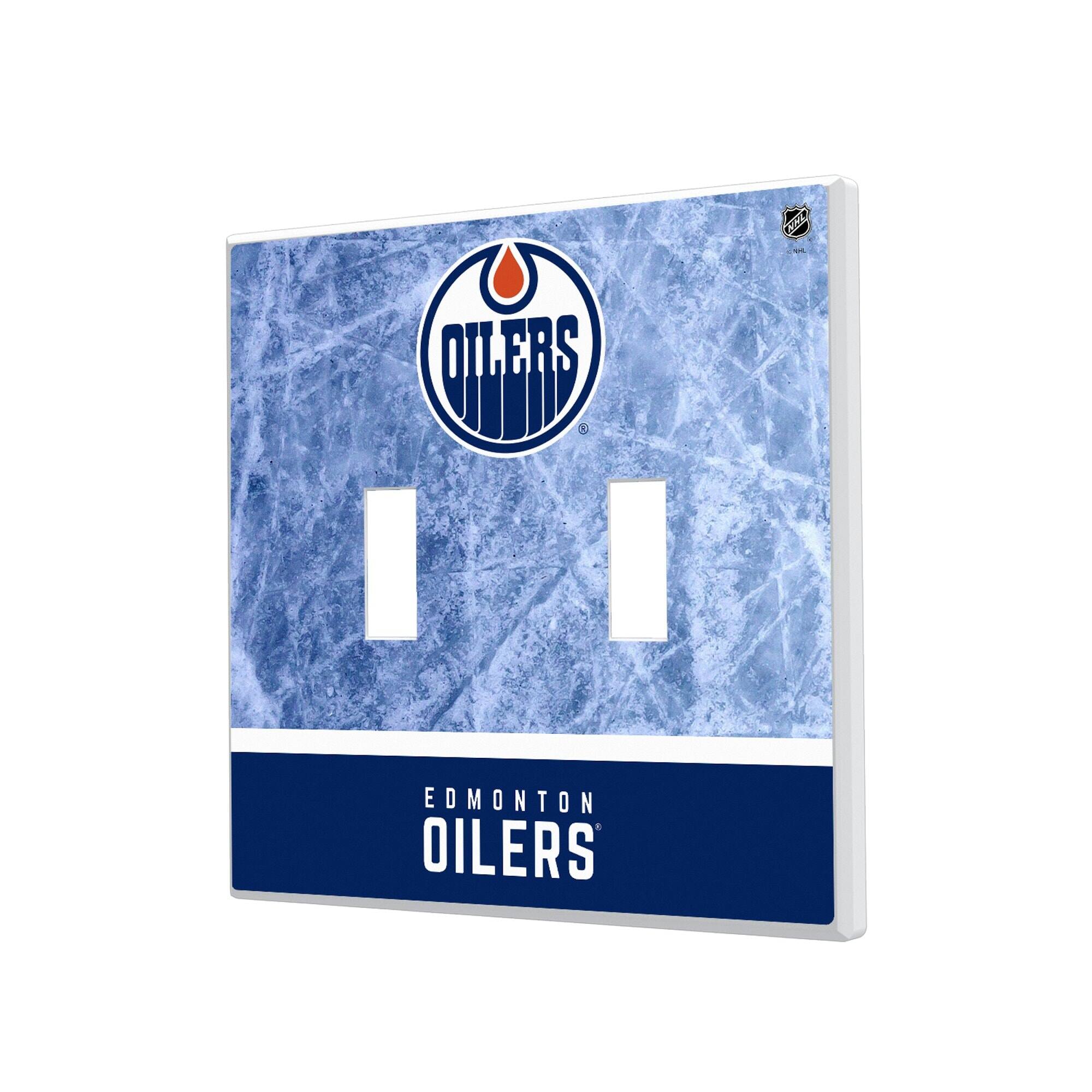Keyscaper - Edmonton Oilers Wordmark Double Toggle Lightswitch Plate - Multicolor price history on PriceWatchPro