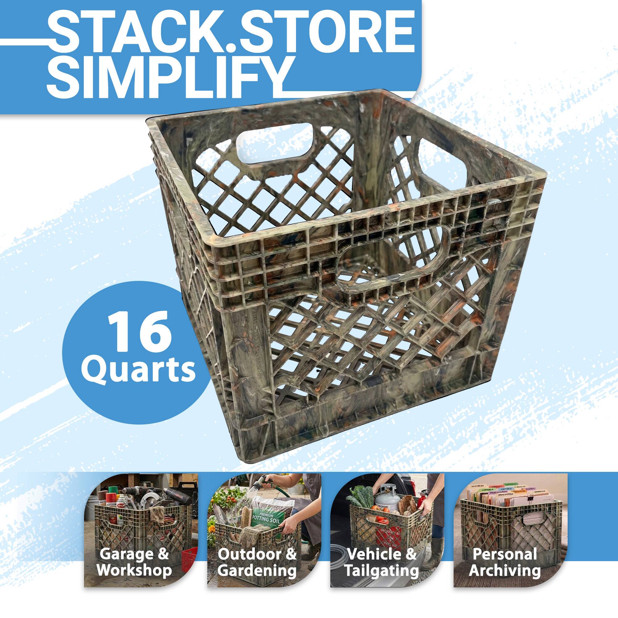 STACK.STORE  
SIMPLIFY  

16 Quarts  

Garage & Workshop  
Outdoor & Gardening  
Vehicle & Tailgating  
Personal Archiving