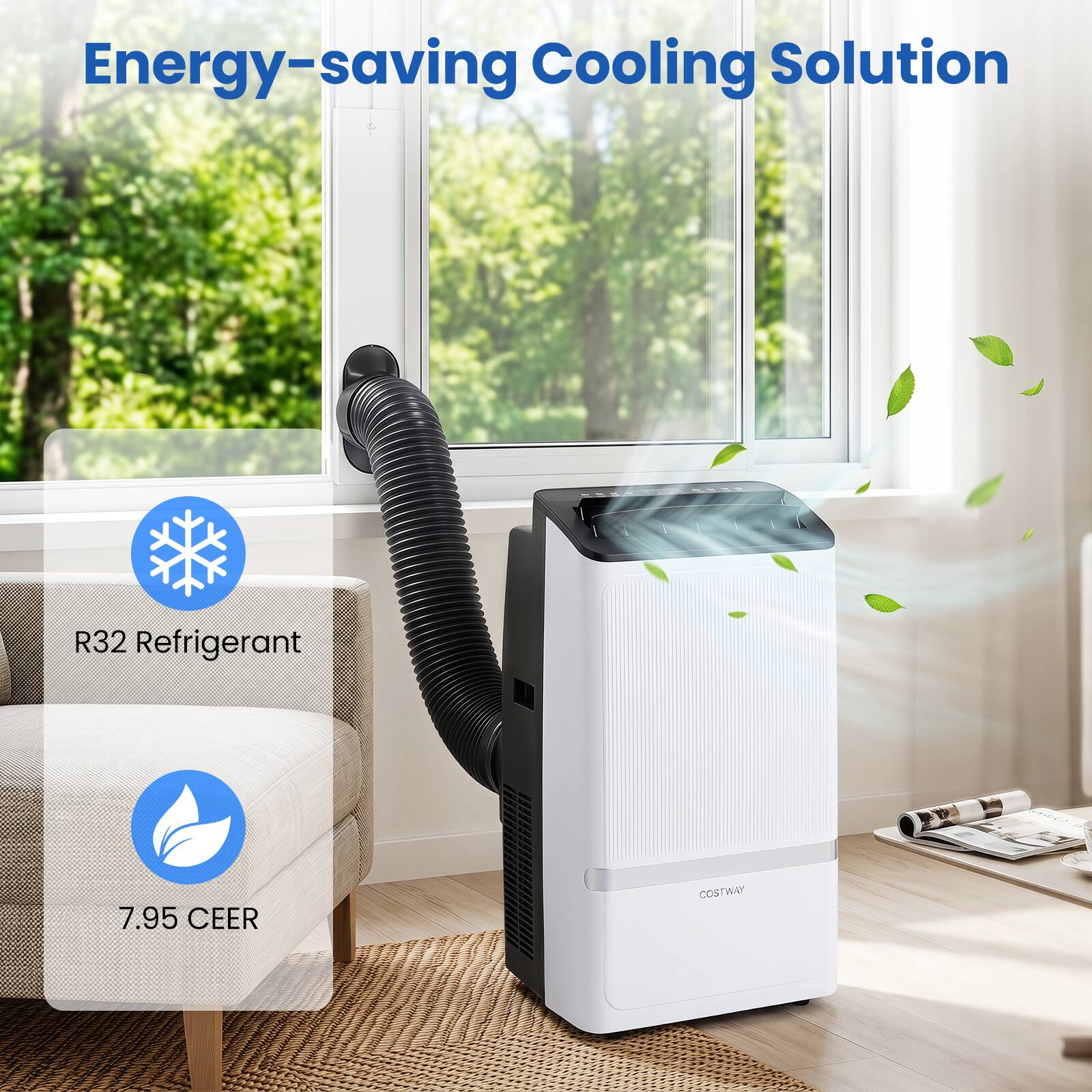 Energy-saving Cooling Solution  
R32 Refrigerant  
7.95 CEER  
COSTWAY