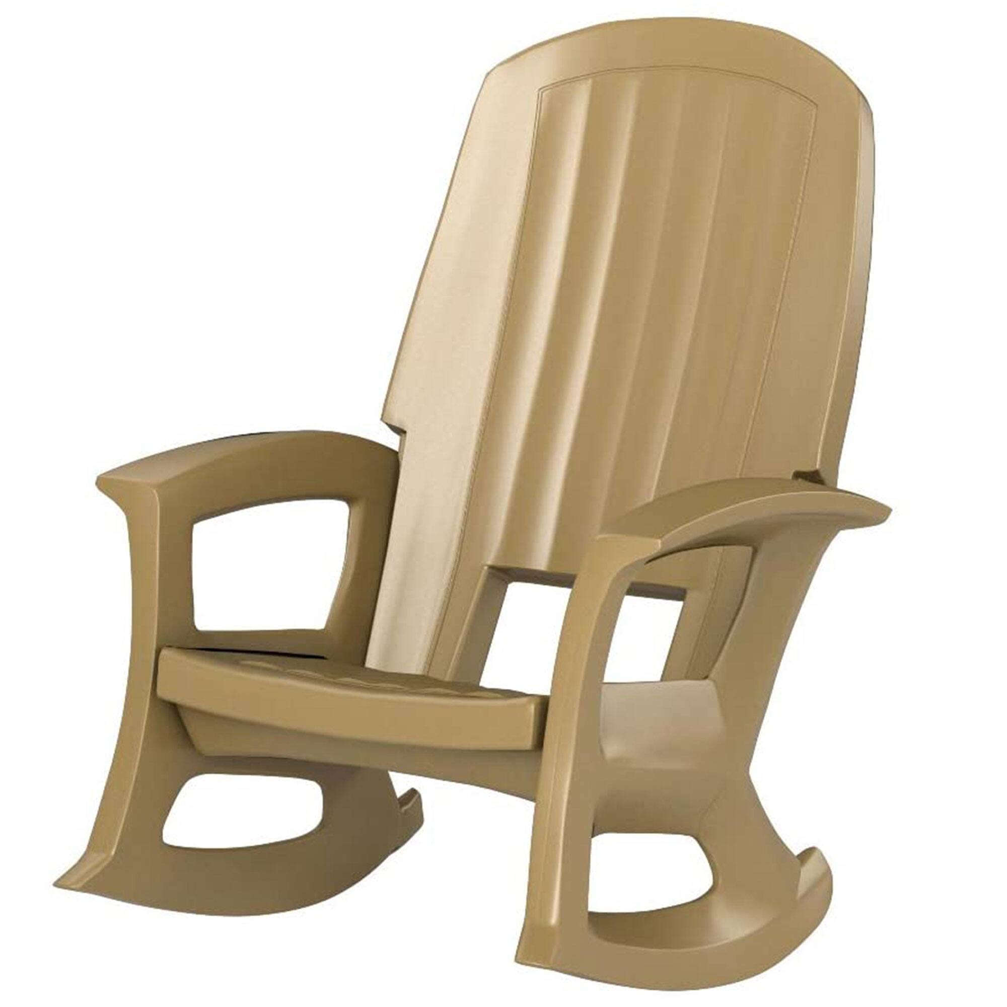 Alt View 10. Semco - Semco Plastics Rockaway Heavy Duty All Weather Outdoor Rocking Chair (4 Pack) - Taupe.