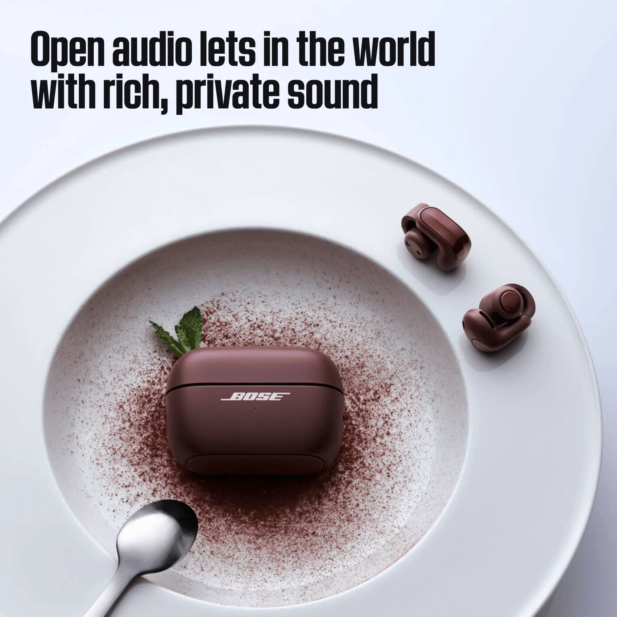 Open audio lets in the world with rich, private sound

BOSE