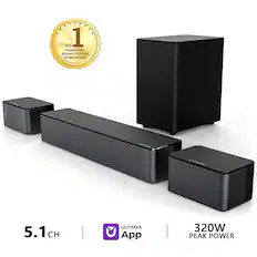 A NO. 1 SURROUND SOUND SYSTEM WORLDWIDE. 5.1c CH | ULTIMEA App | 320W PEAK POWER
