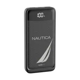 Nautica - Power Bank 10000mAh Portable Charger 22.5W Fast Charging USB C PD Battery Pack for iPhone Samsung Android - Black