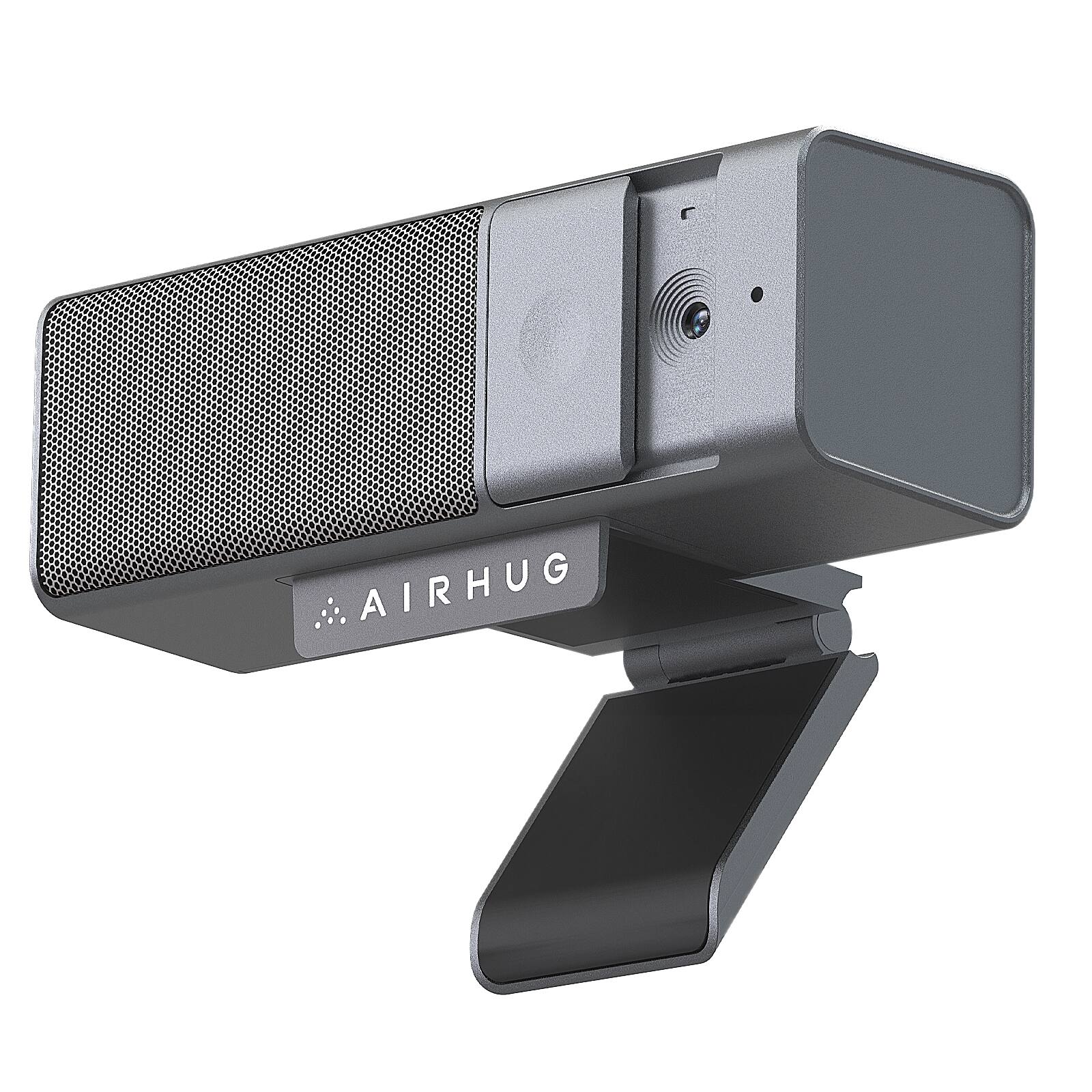 Front. AIRHUG - 3 in 1 1080P Webcam with Microphone & Speaker, Built-in Privacy Cover for Video Conferencing/Online Class/Gaming Live.