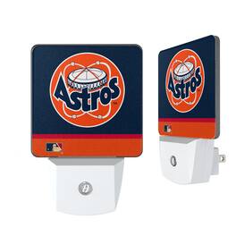 Keyscaper - Houston Astros Stripe Design Nightlight 2-Pack - Multicolor