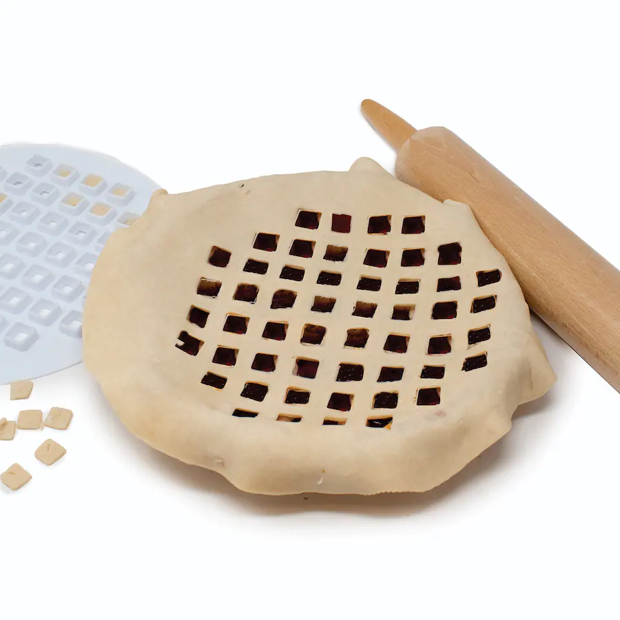 Standard Cutter Tools Norpro Lattice Pie Top Cutter – 10 Inch Crust Decoration Tool White ...