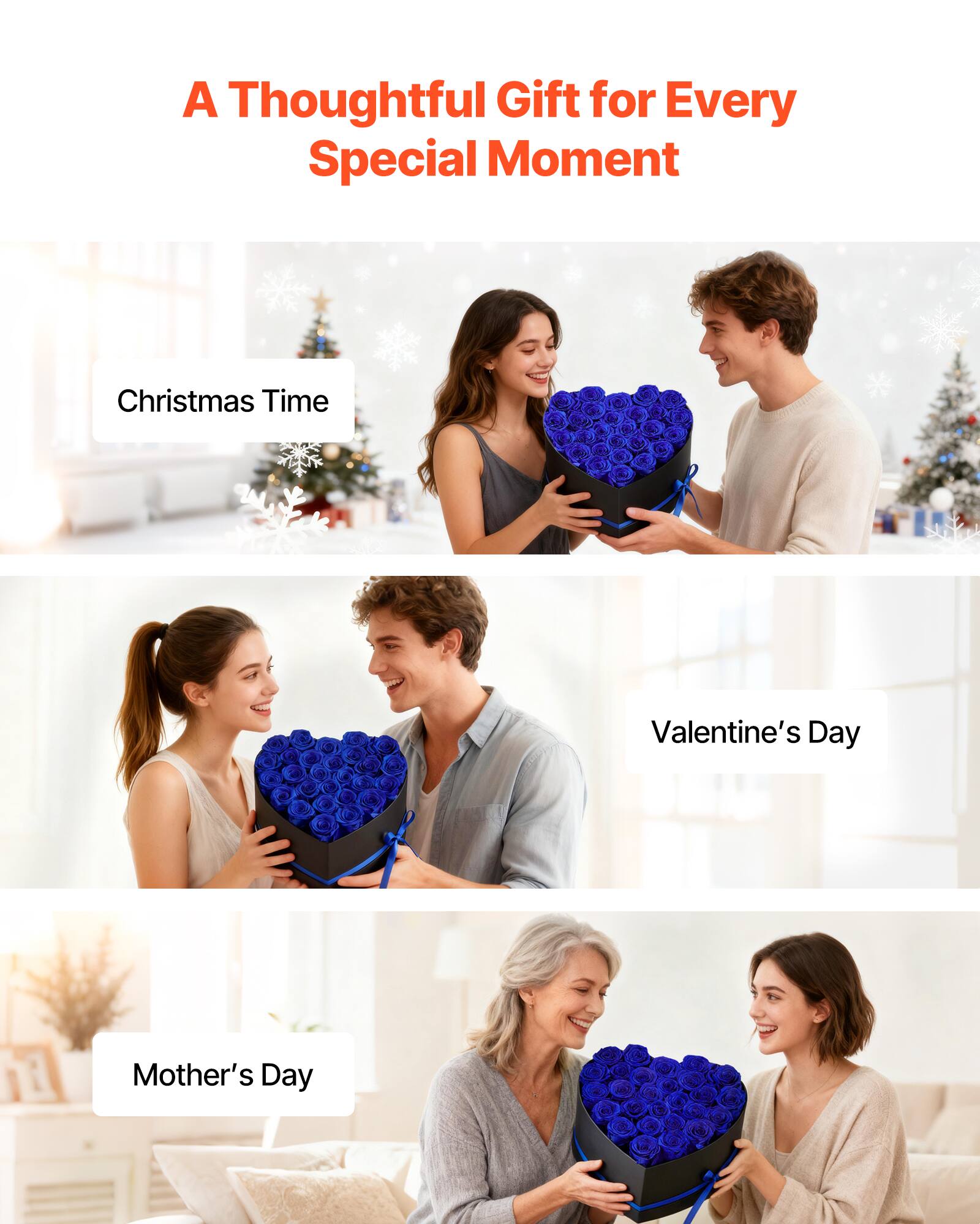 A Thoughtful Gift for Every Special Moment

Christmas Time

Valentine's Day

Mother's Day