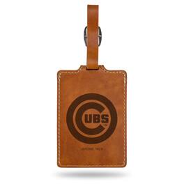 Jardine - Chicago Cubs Ultra Suede Luggage Tag - Brown