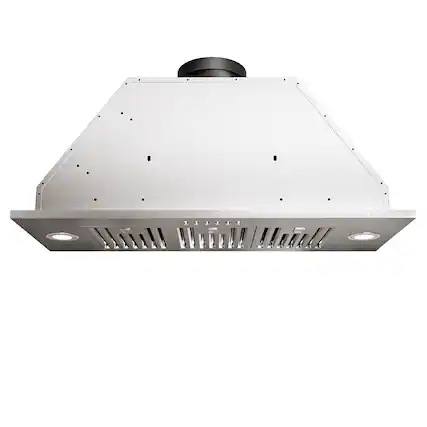 Front. Onefly - 36 inches - Convertible - Insert Range Hood - Stainless Steel.