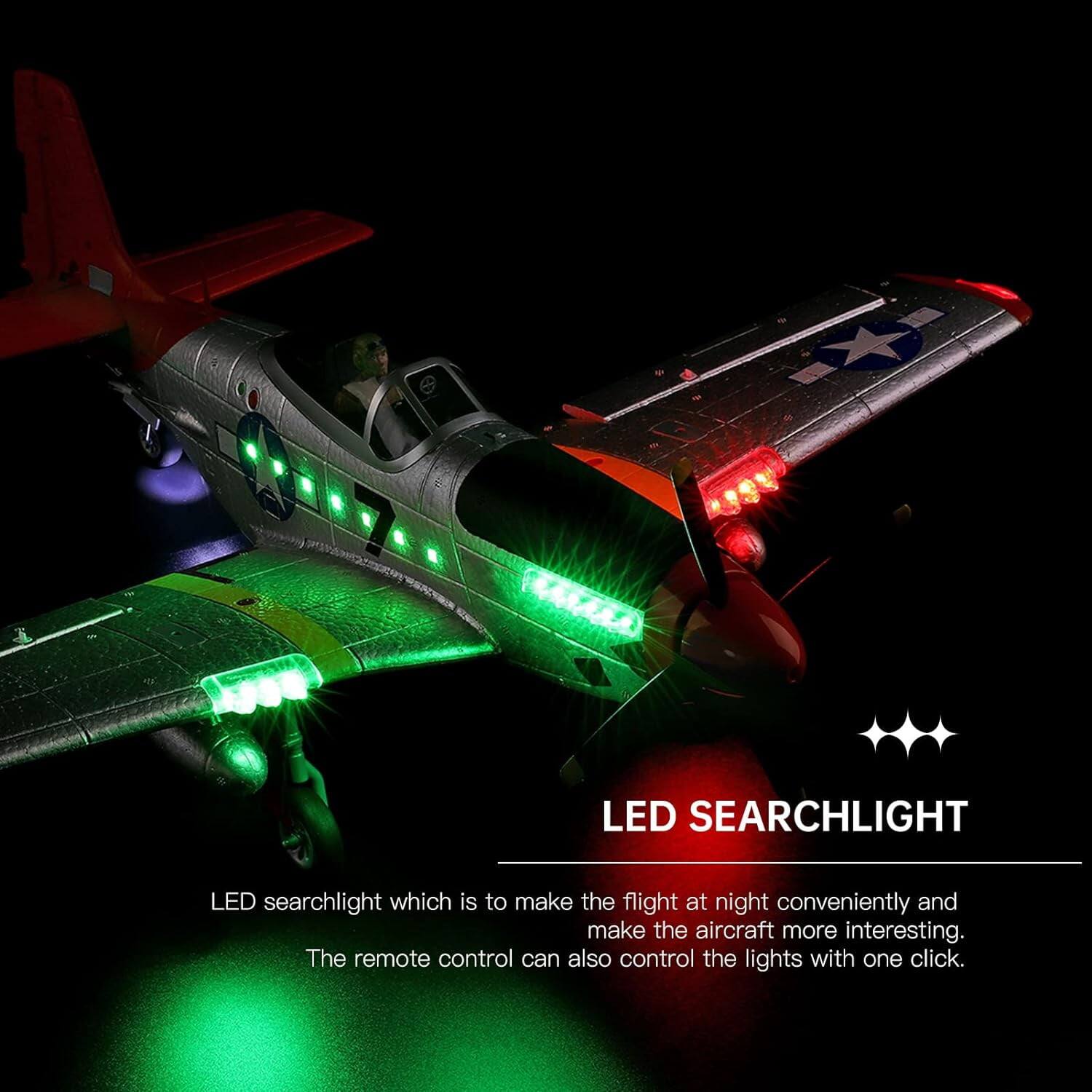 LED SEARCHLIGHT

LED searchlight which is to make the flight at night conveniently and make the aircraft more interesting. The remote control can also control the lights with one click.
