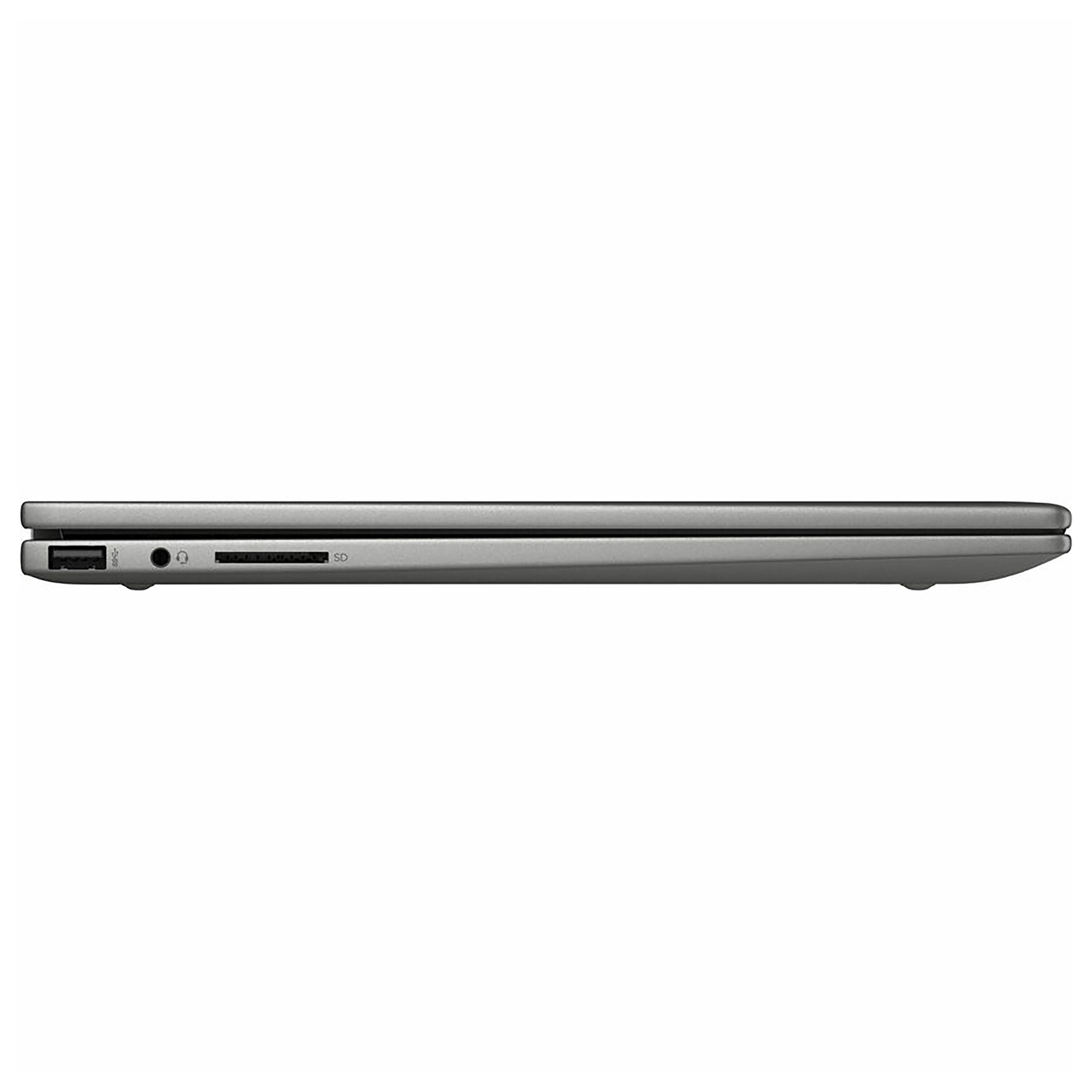 Alt View 11. HP - Envy x360 2-in-1 15.6" Touchscreen Notebook - Ultra 5-125U with 8GB Memory - 512GB SSD - Mineral Silver.