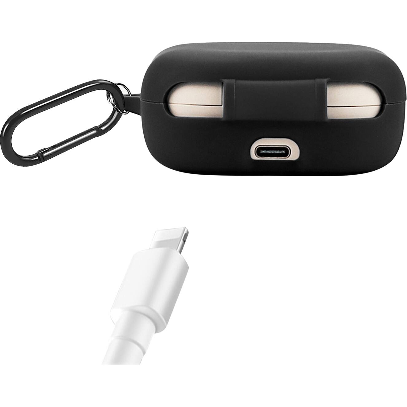 Alt View 13. SaharaCase - Venture Series Silicone Case for Shokz OpenFit and OpenFit 2 True Wireless Headphones - Black.