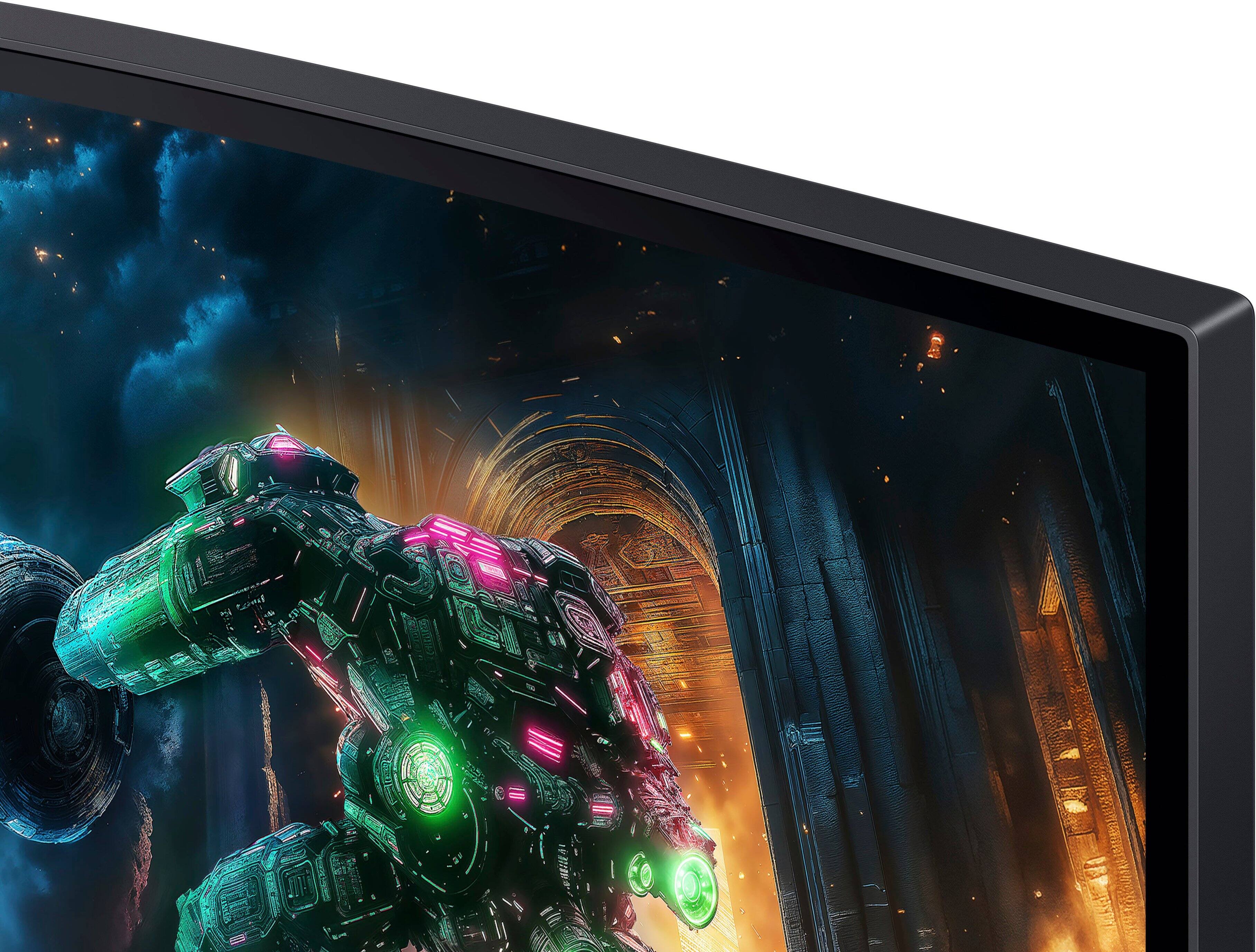 Alt View 26. Samsung - 40" Odyssey G75F WUHD 180Hz 1ms AMD FreeSync Prem Pro Curved Gaming Monitor with HDR 600 (DisplayPort, HDMI) - Black.