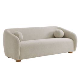 Holland 85" Chenille Fabric Sofa by Modway - Gray